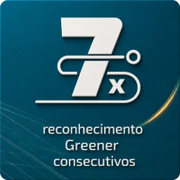Selo 7 anos consecutivos reconhecimento Greener