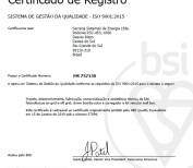ISO 9001:2015 / Validade 2028